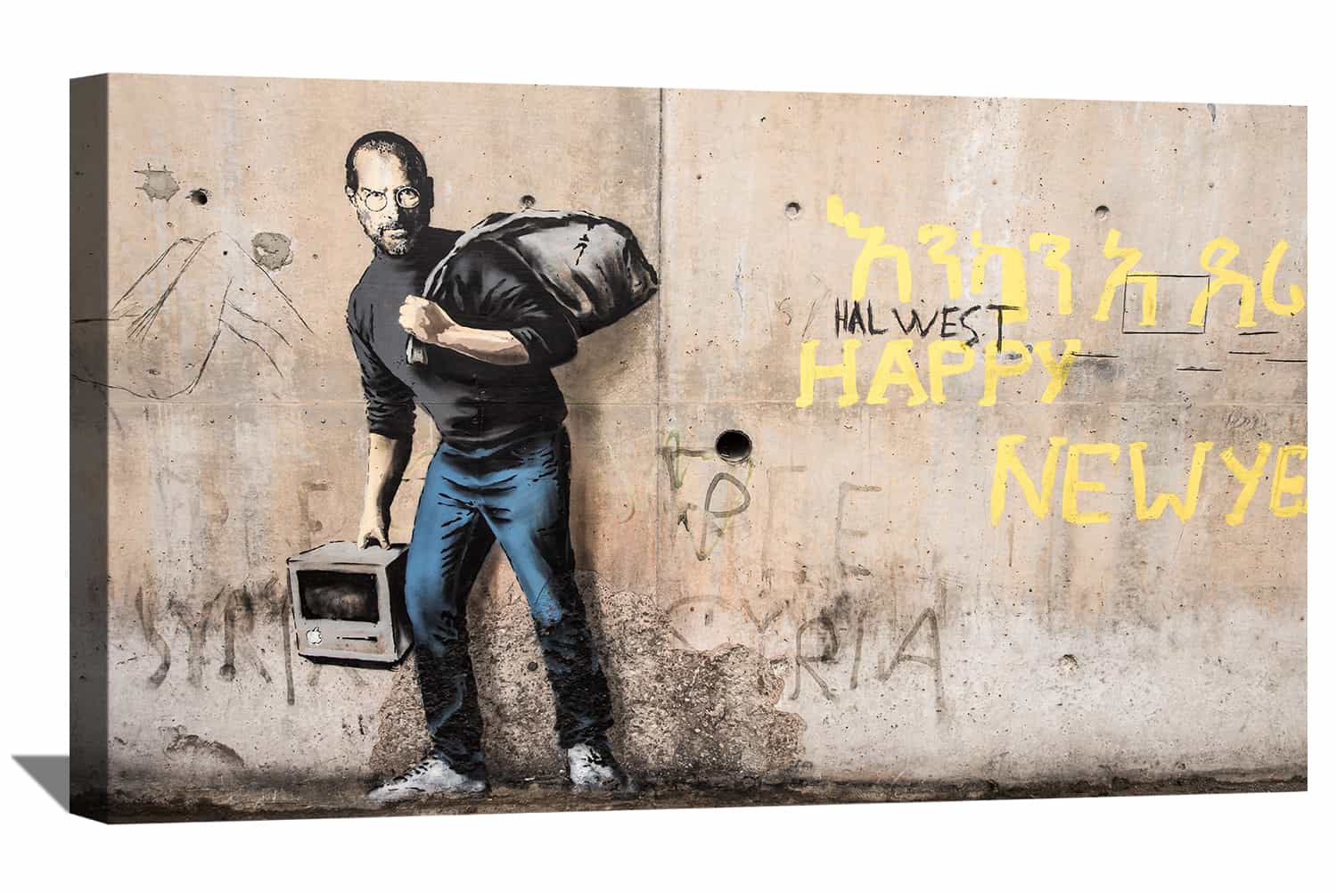 Steve Jobs As Syrian Migrant Canvas Art