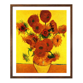 Vincent Van Gogh Still Life Vase With Fifteen Sunflowers Wall Art Van Gogh Poster