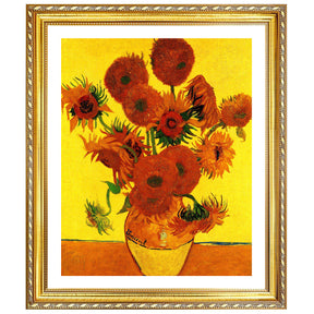 Vincent Van Gogh Still Life Vase With Fifteen Sunflowers Wall Art Van Gogh Poster