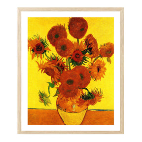 Vincent Van Gogh Still Life Vase With Fifteen Sunflowers Wall Art Van Gogh Poster