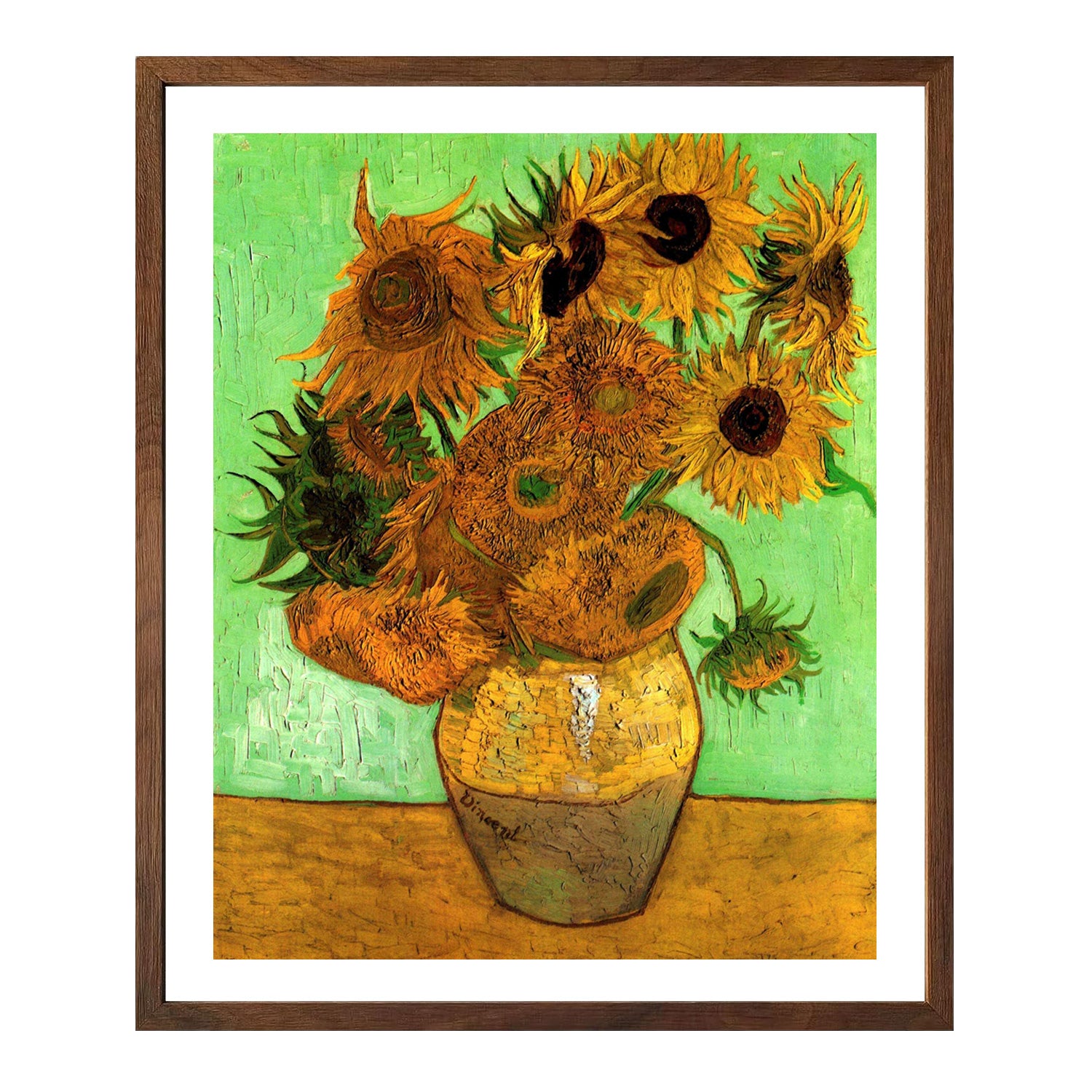 Vincent Van Gogh Still Life Vase With Twelve Sunflowers Wall Art Van Gogh Poster