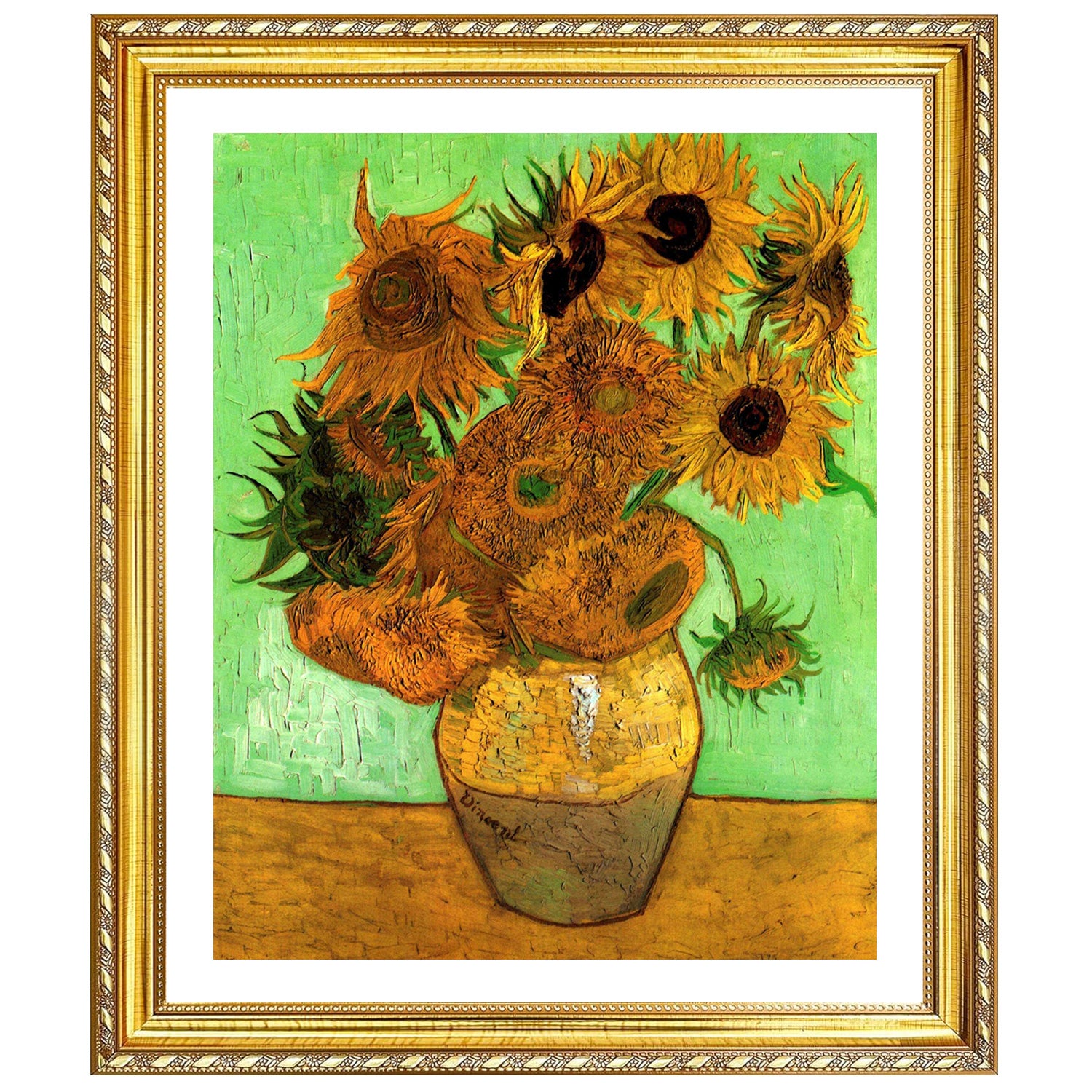Vincent Van Gogh Still Life Vase With Twelve Sunflowers Wall Art Van Gogh Poster