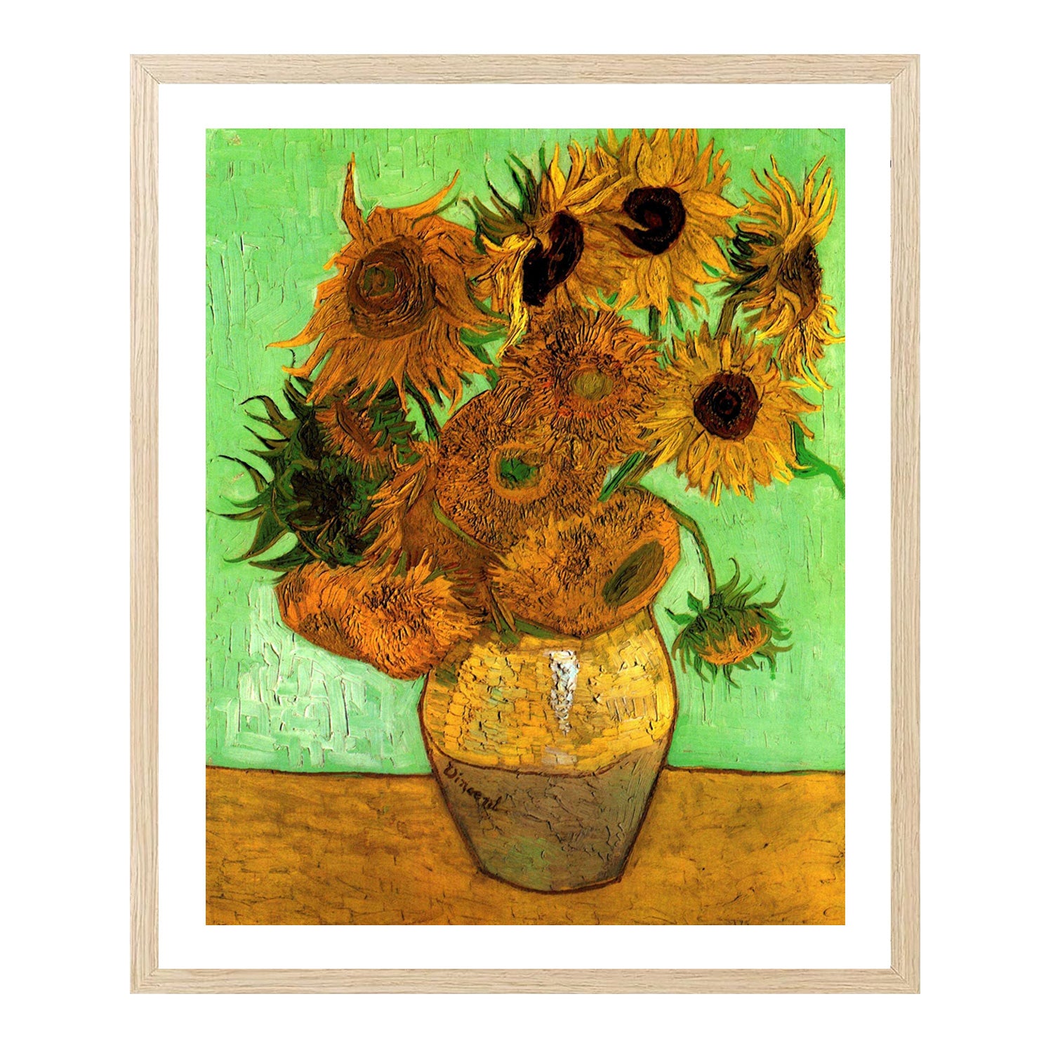 Vincent Van Gogh Still Life Vase With Twelve Sunflowers Wall Art Van Gogh Poster