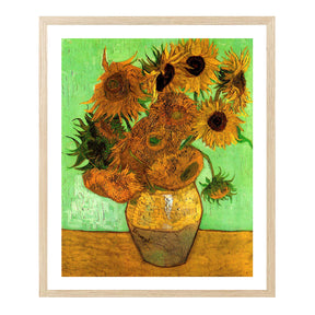 Vincent Van Gogh Still Life Vase With Twelve Sunflowers Wall Art Van Gogh Poster
