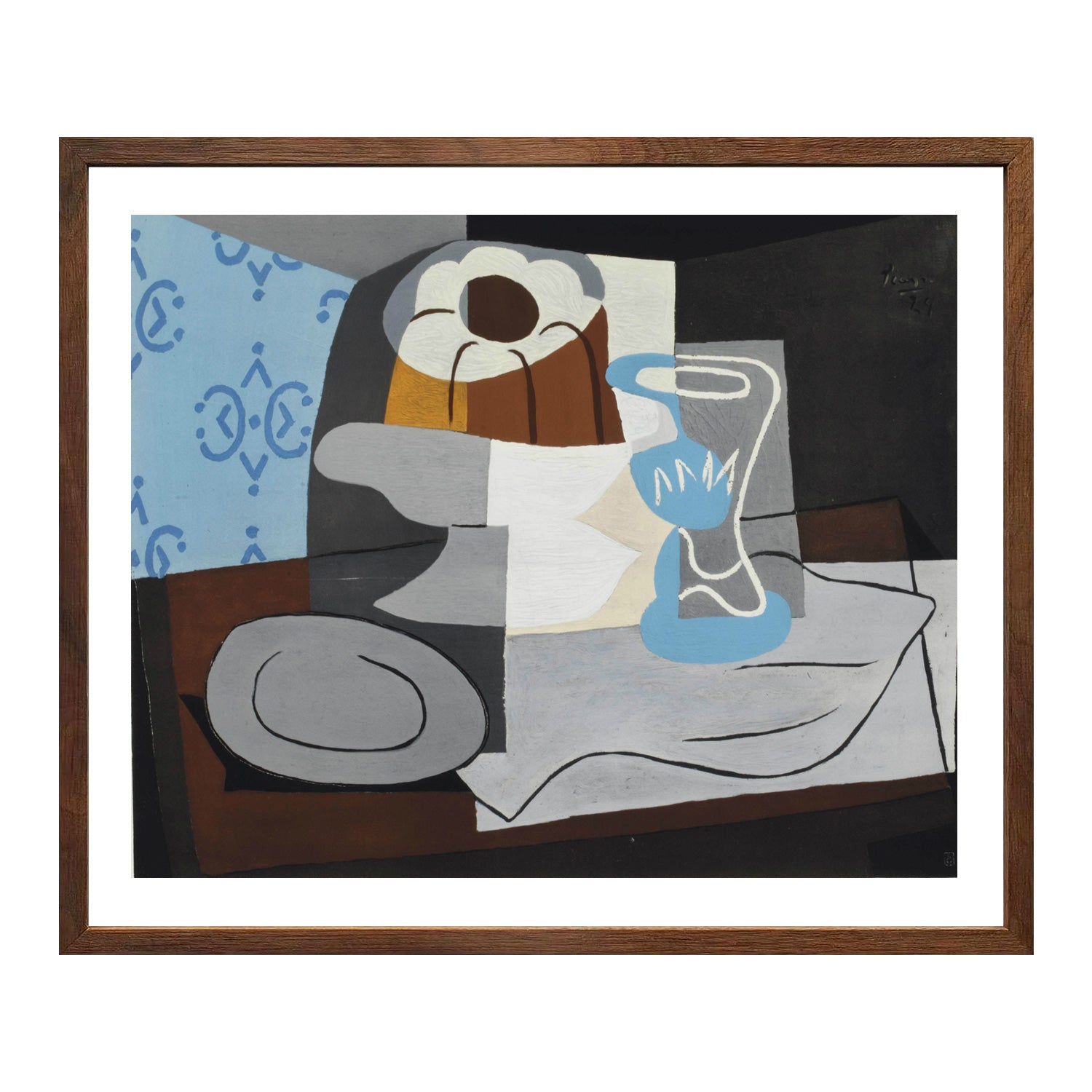 Pablo Picasso Wall Art Still Life With Charlotte Cake Poster Framed Art