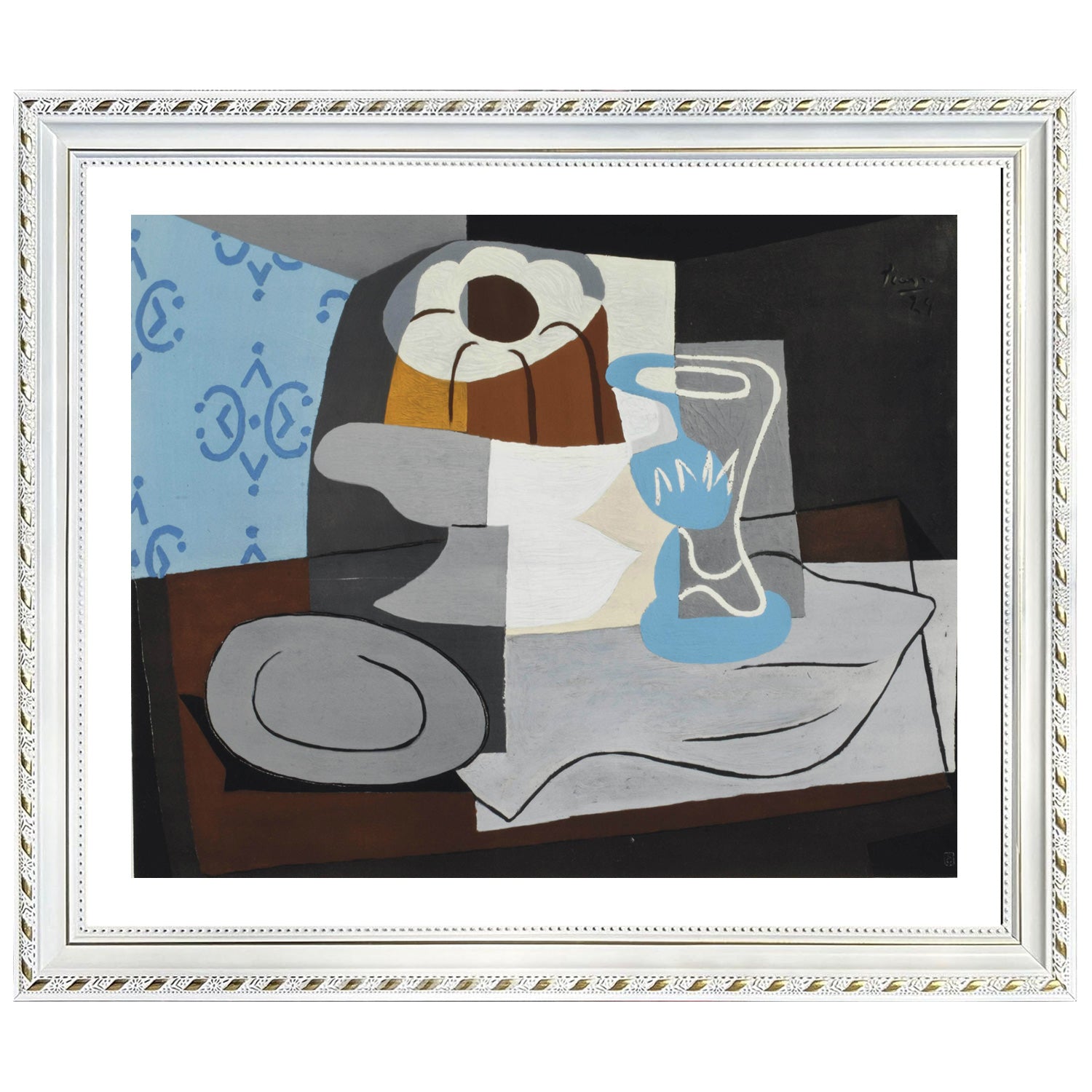 Pablo Picasso Wall Art Still Life With Charlotte Cake Poster Framed Art