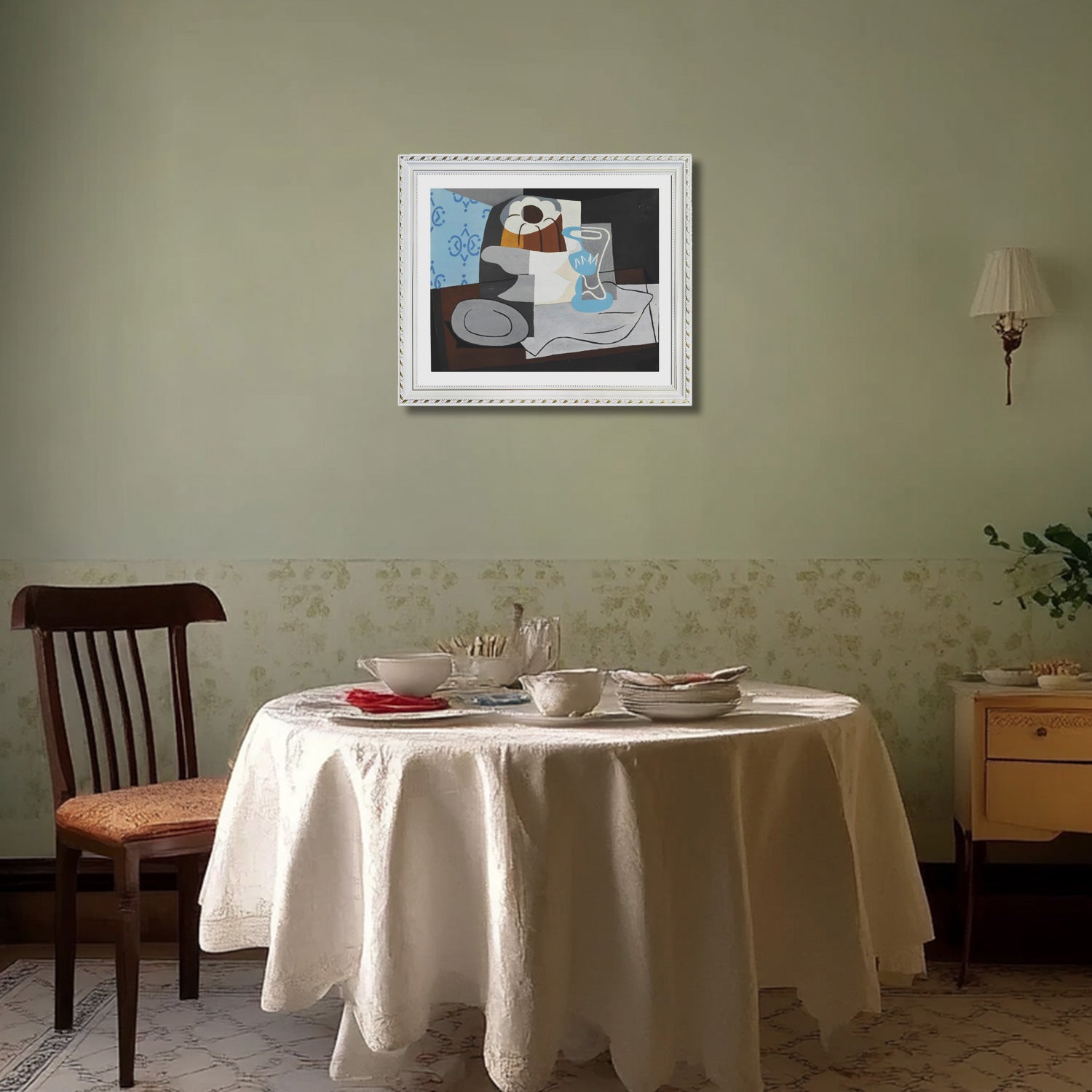 Pablo Picasso Wall Art Still Life With Charlotte Cake Poster Framed Art