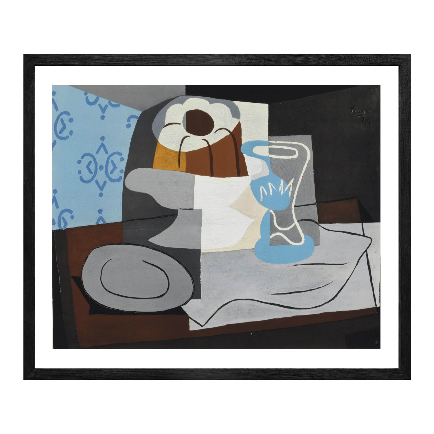 Pablo Picasso Wall Art Still Life With Charlotte Cake Poster Framed Art