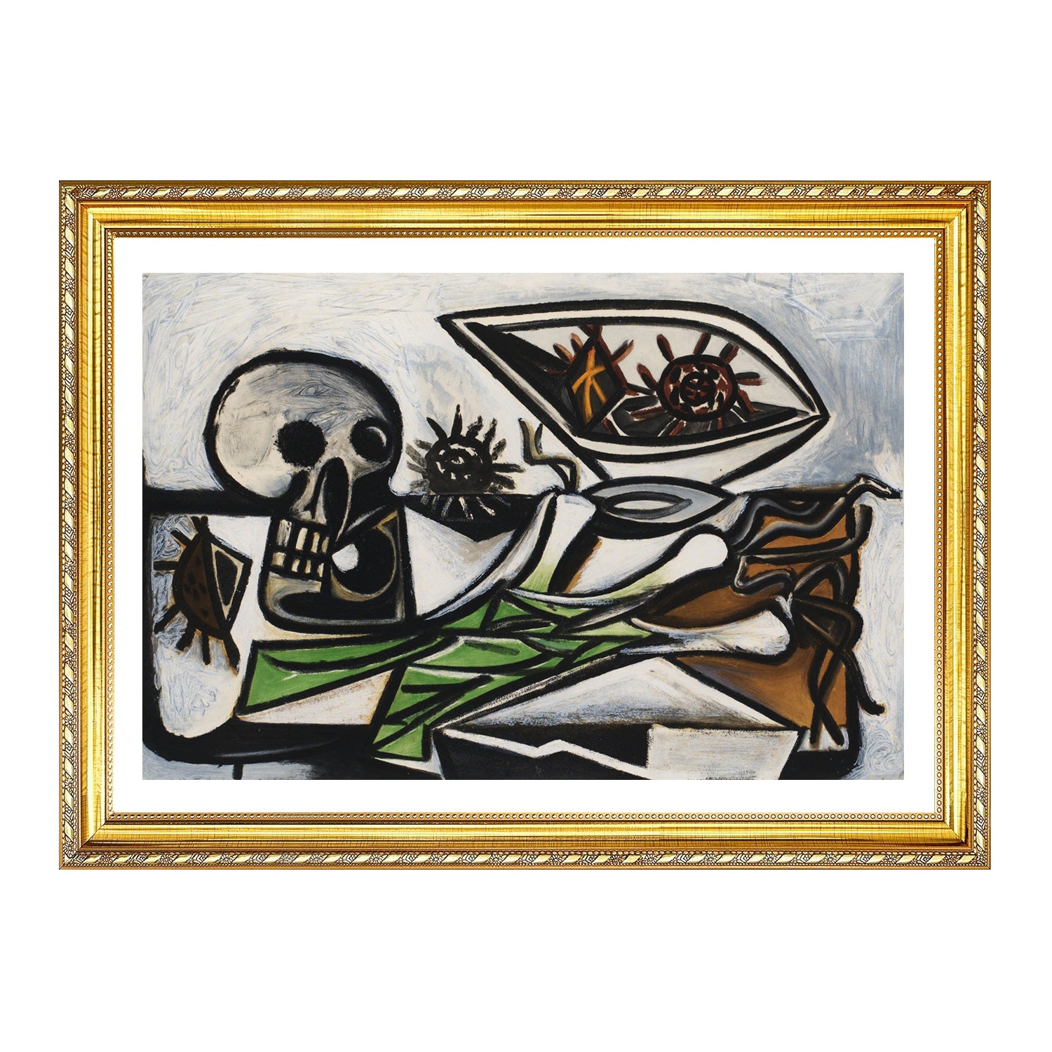 Pablo Picasso Wall Art Still Life With Skull Poster Framed Art
