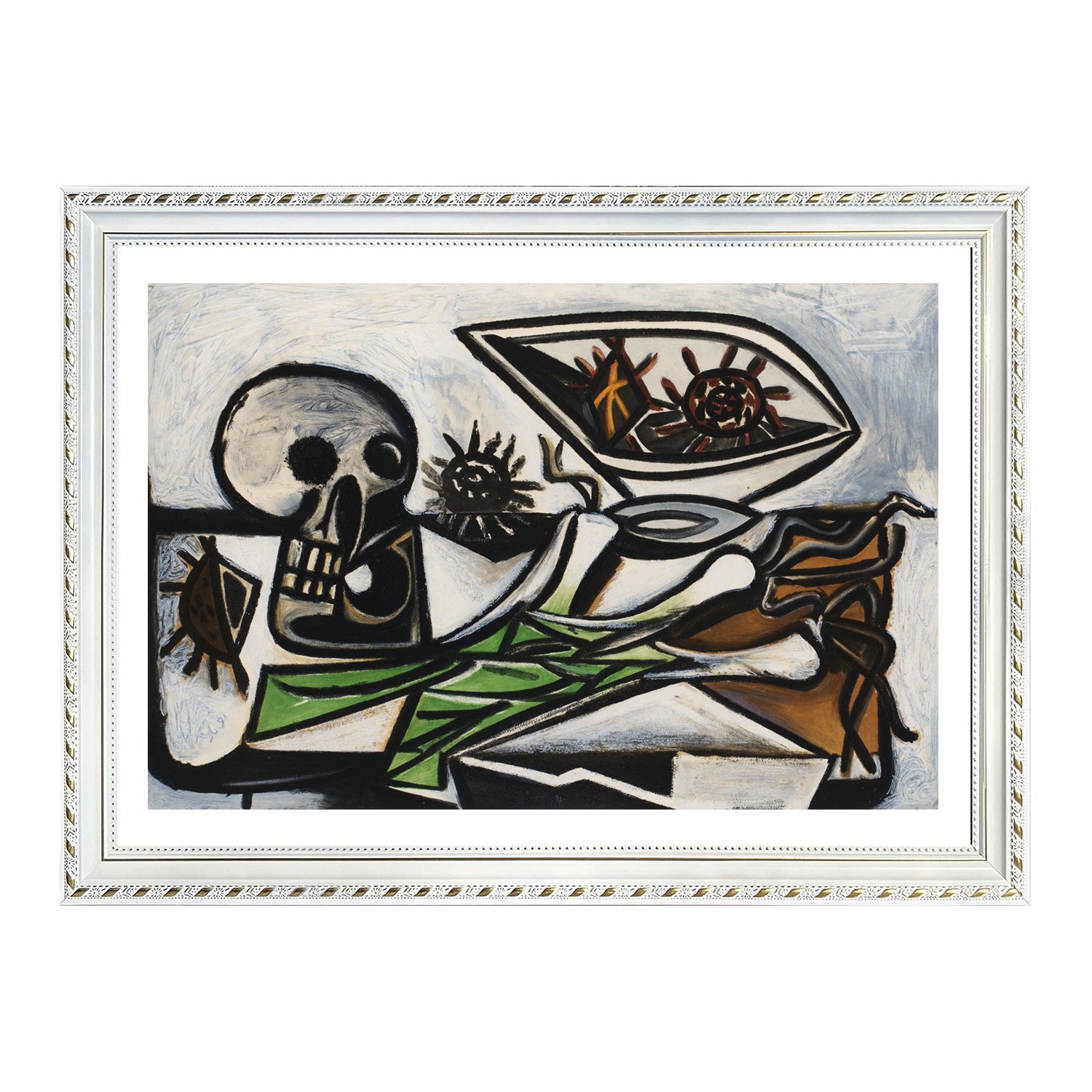 Pablo Picasso Wall Art Still Life With Skull Poster Framed Art