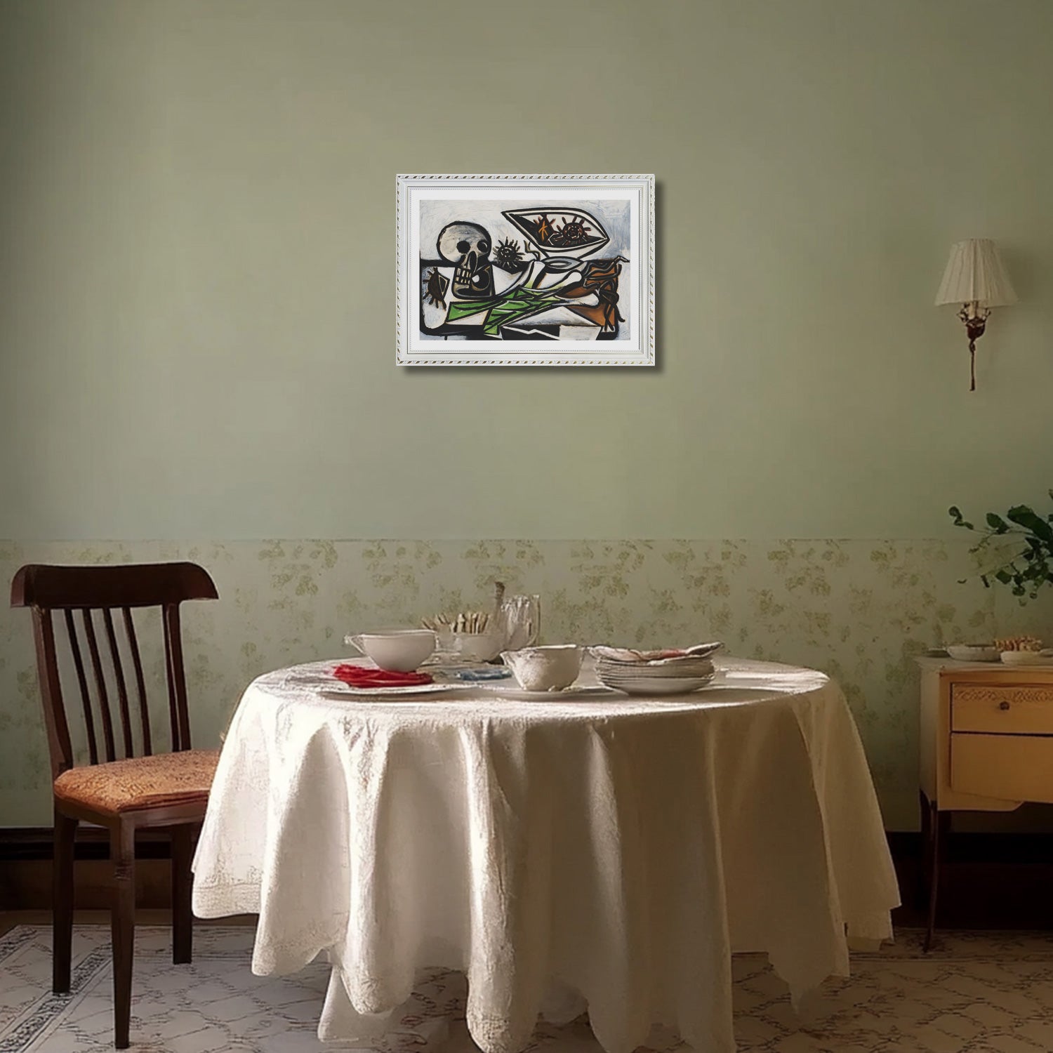 Pablo Picasso Wall Art Still Life With Skull Poster Framed Art