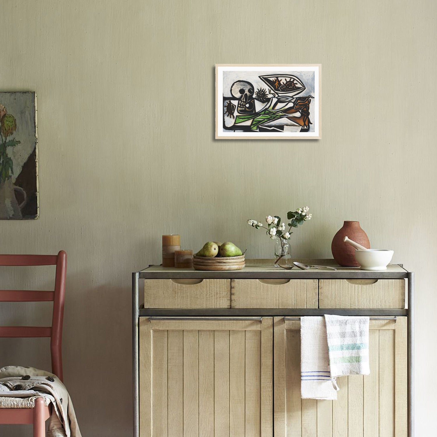 Pablo Picasso Wall Art Still Life With Skull Poster Framed Art