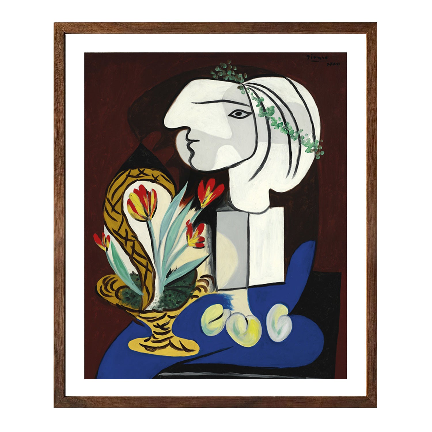 Pablo Picasso Wall Art Still Life With Vase Poster Framed Art