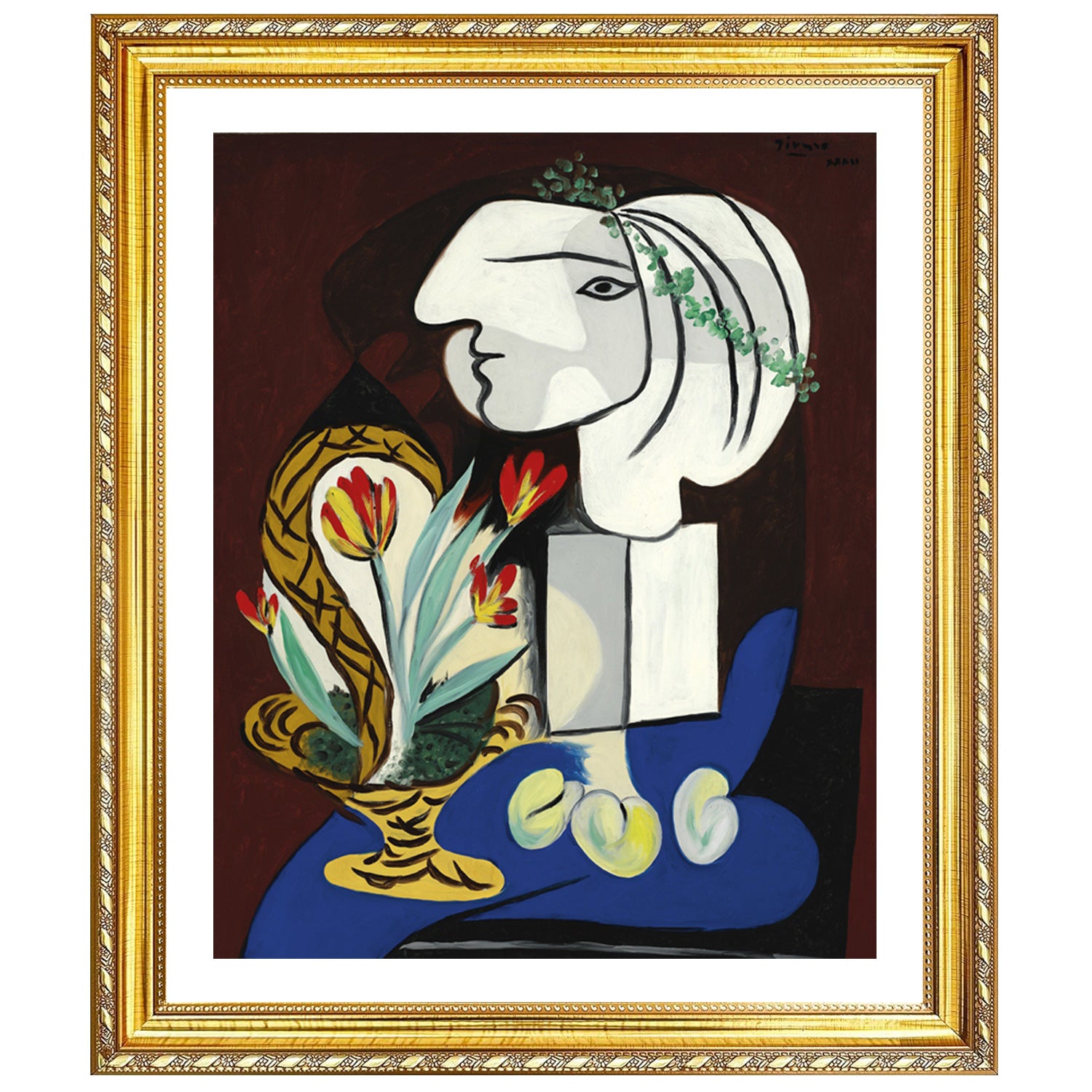 Pablo Picasso Wall Art Still Life With Vase Poster Framed Art