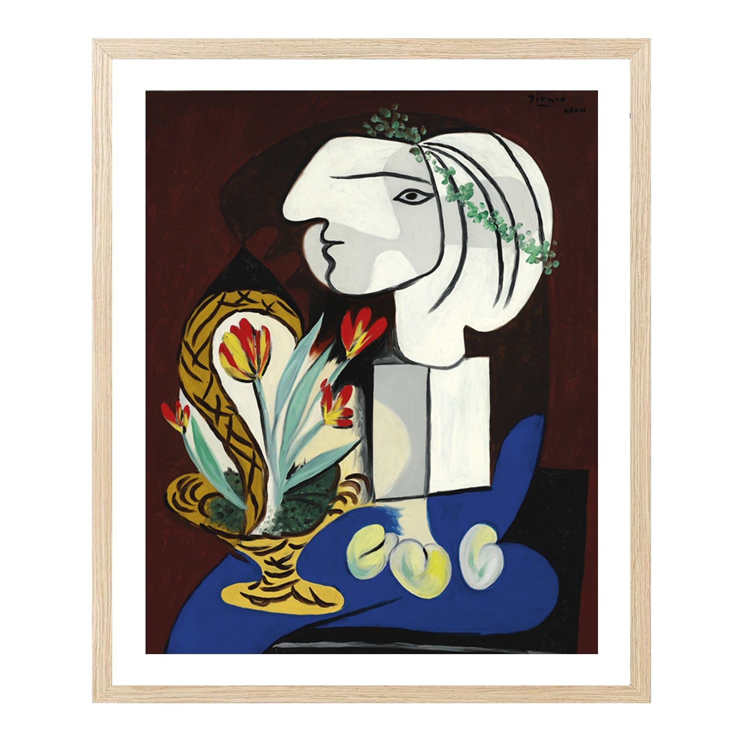 Pablo Picasso Wall Art Still Life With Vase Poster Framed Art