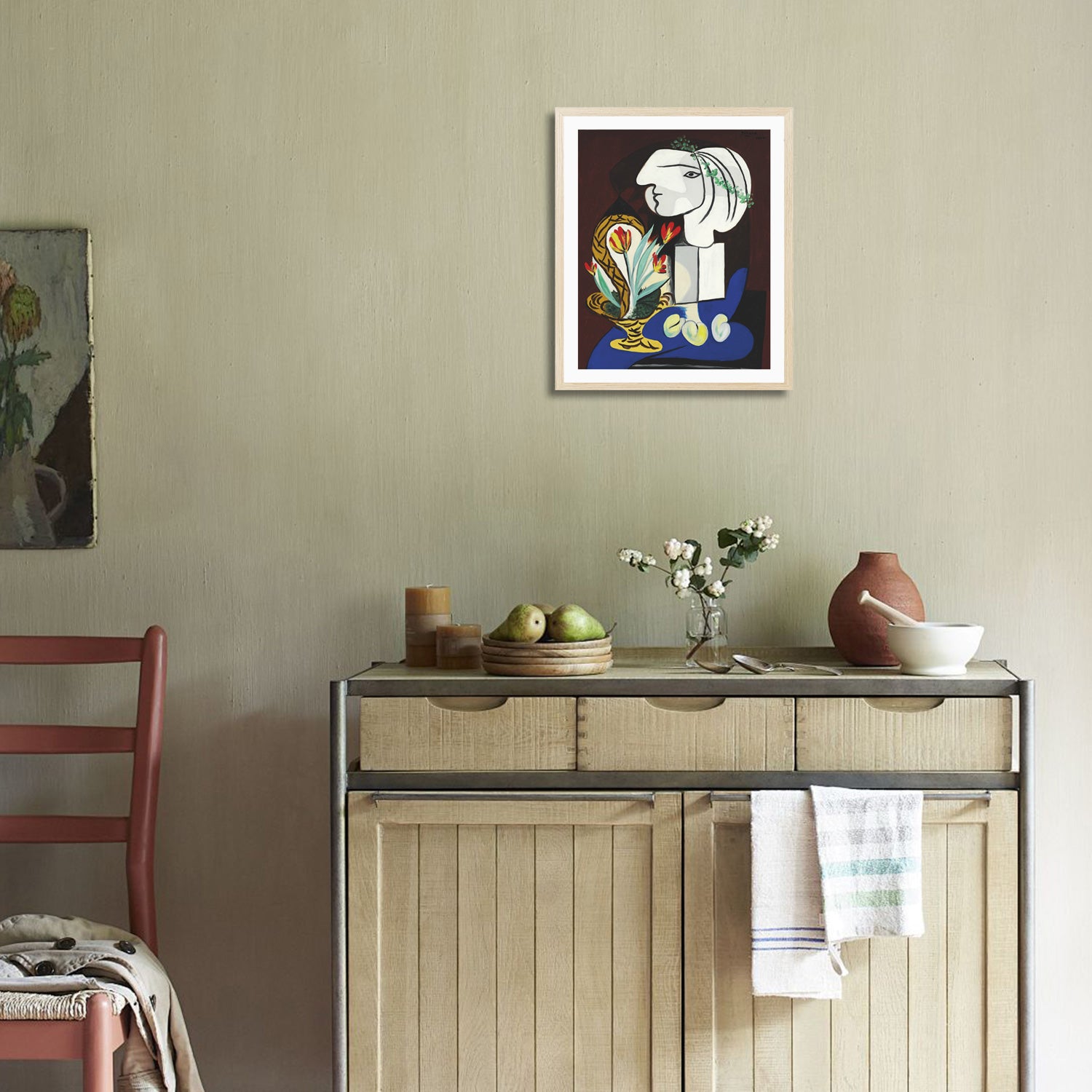 Pablo Picasso Wall Art Still Life With Vase Poster Framed Art