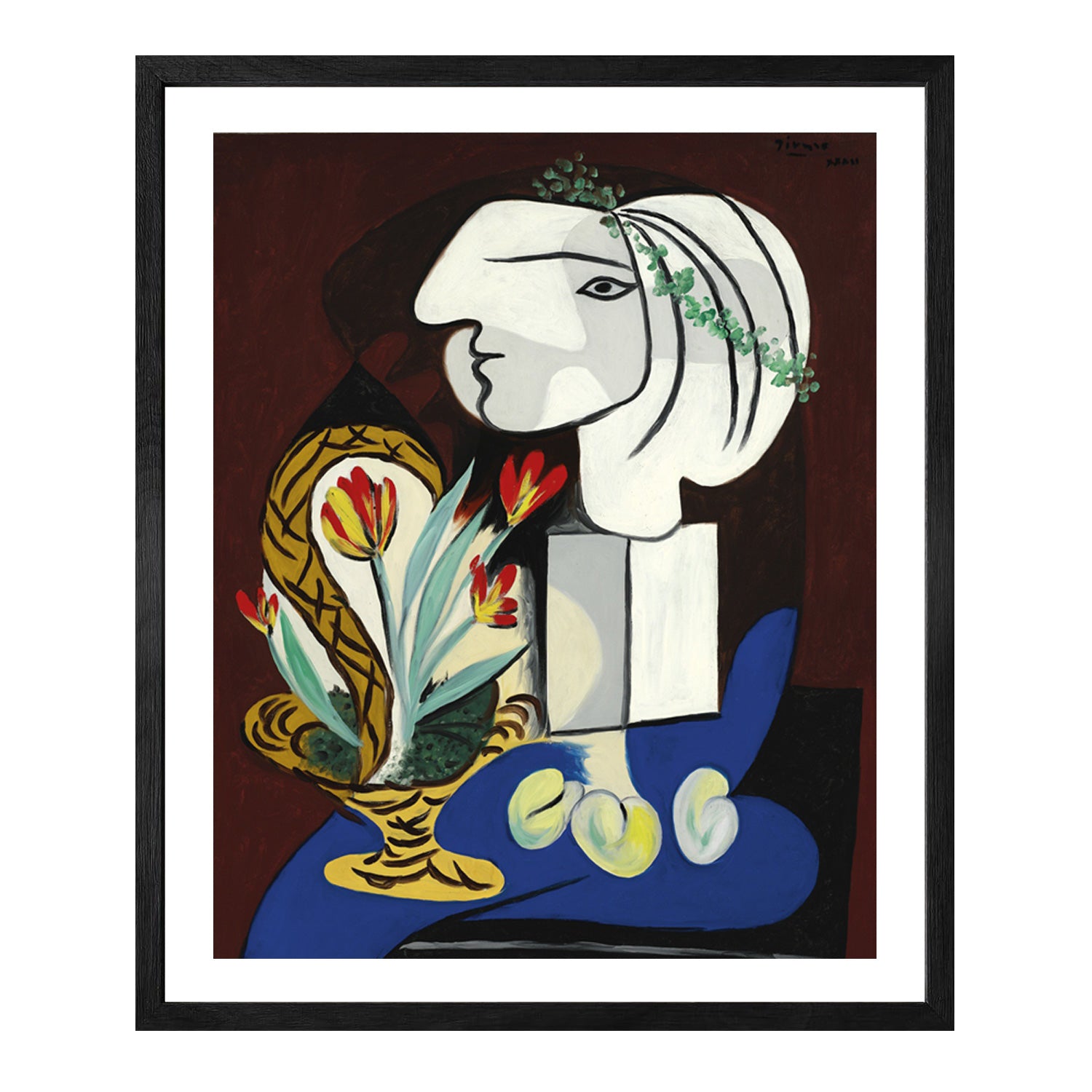 Pablo Picasso Wall Art Still Life With Vase Poster Framed Art