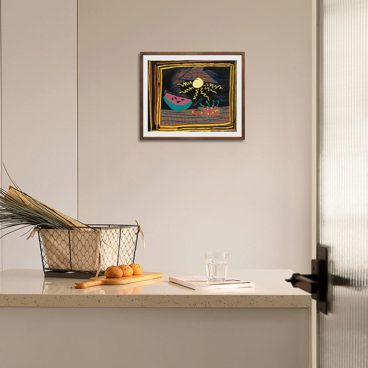 Pablo Picasso Wall Art Still Life With Watermelon Poster Framed Art
