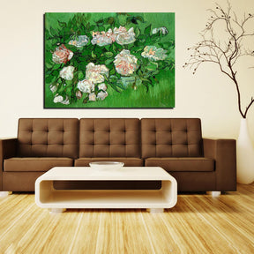 Still Life Pink Roses Canvas Art