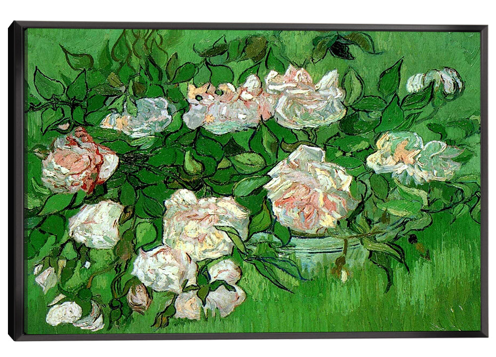 Still Life Pink Roses Canvas Art