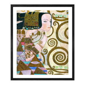 Gustav Klimt Wall Art The Wait Poster Framed Klimt Art