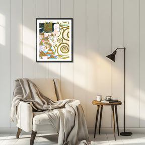 Gustav Klimt Wall Art The Wait Poster Framed Klimt Art