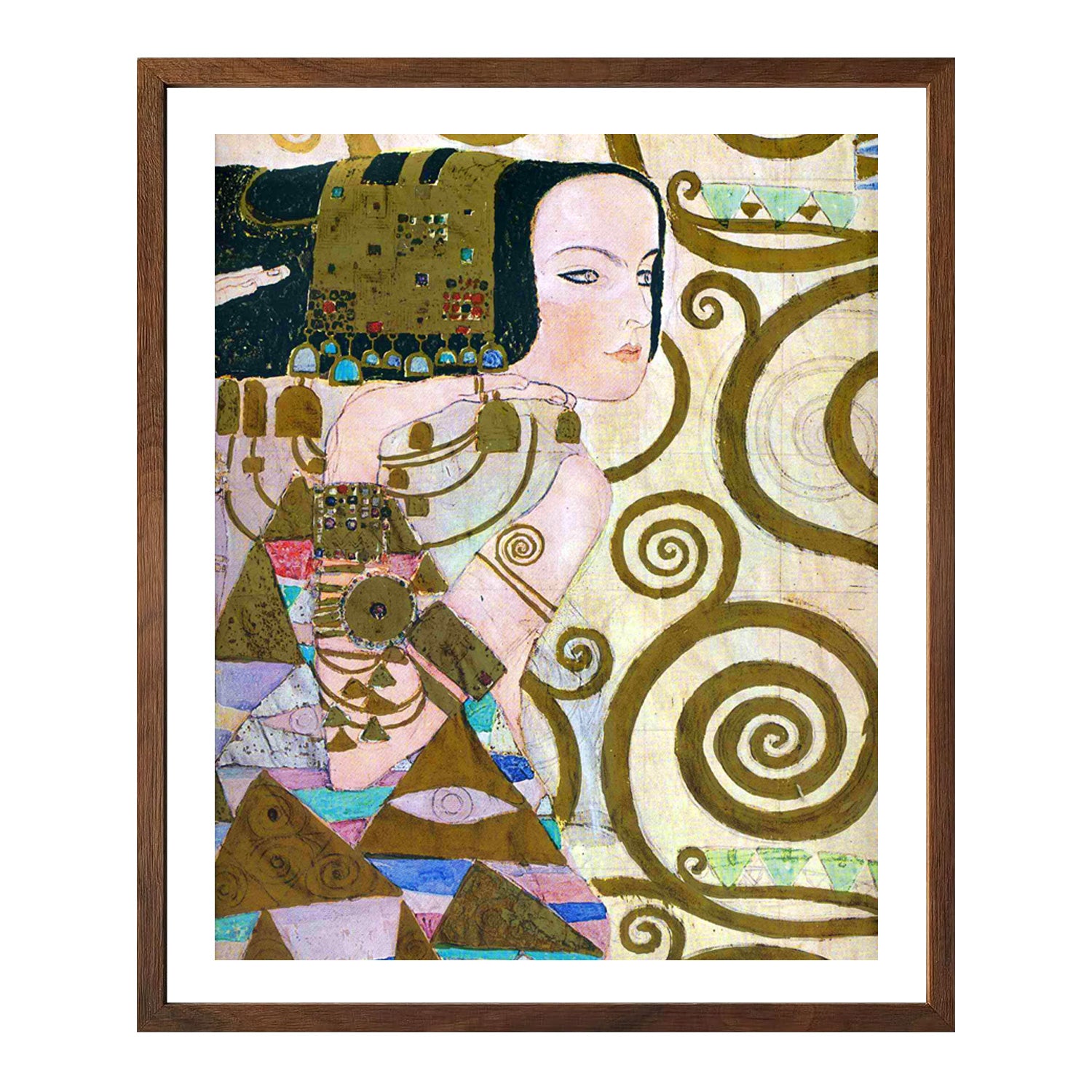 Gustav Klimt Wall Art The Wait Poster Framed Klimt Art