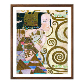 Gustav Klimt Wall Art The Wait Poster Framed Klimt Art
