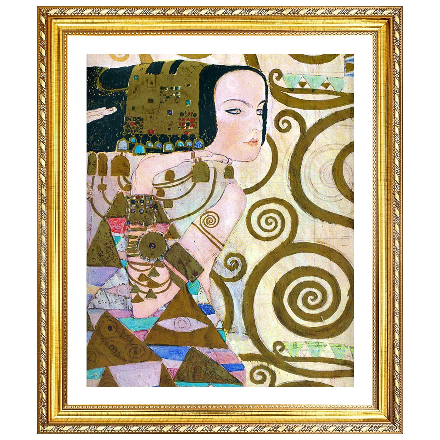 Gustav Klimt Wall Art The Wait Poster Framed Klimt Art