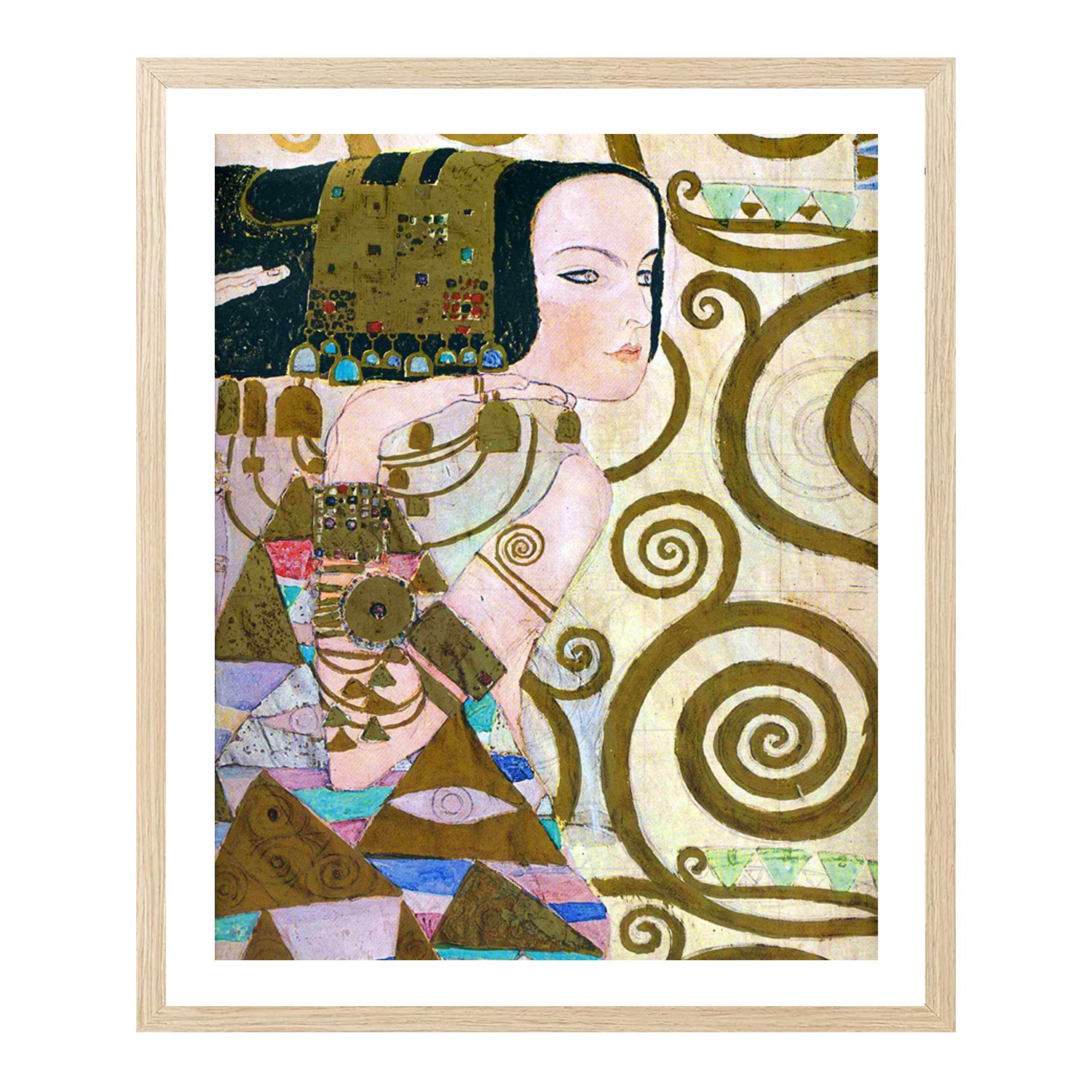 Gustav Klimt Wall Art The Wait Poster Framed Klimt Art