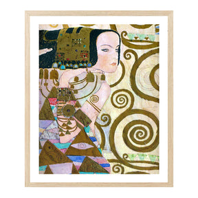 Gustav Klimt Wall Art The Wait Poster Framed Klimt Art