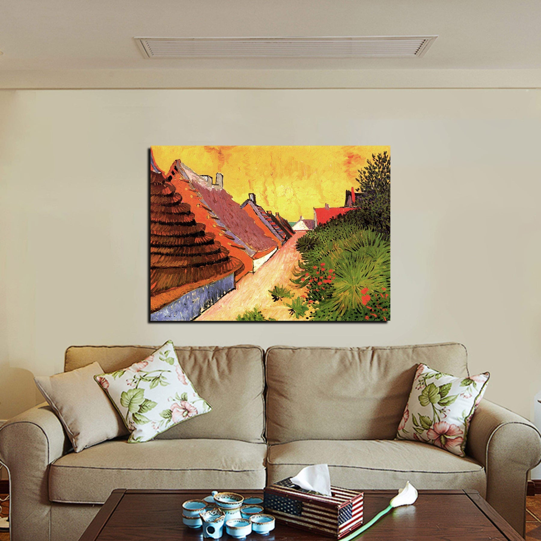 Street in Saintes Maries Canvas Art