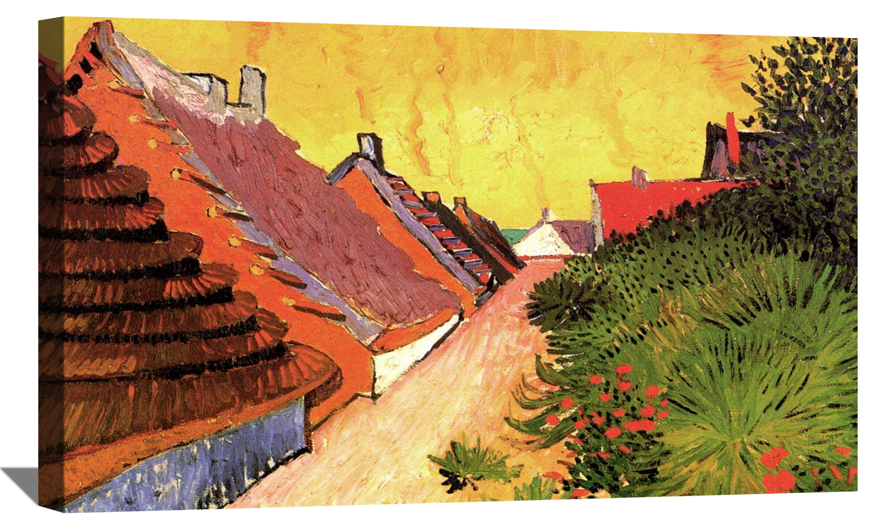 Street in Saintes Maries Canvas Art