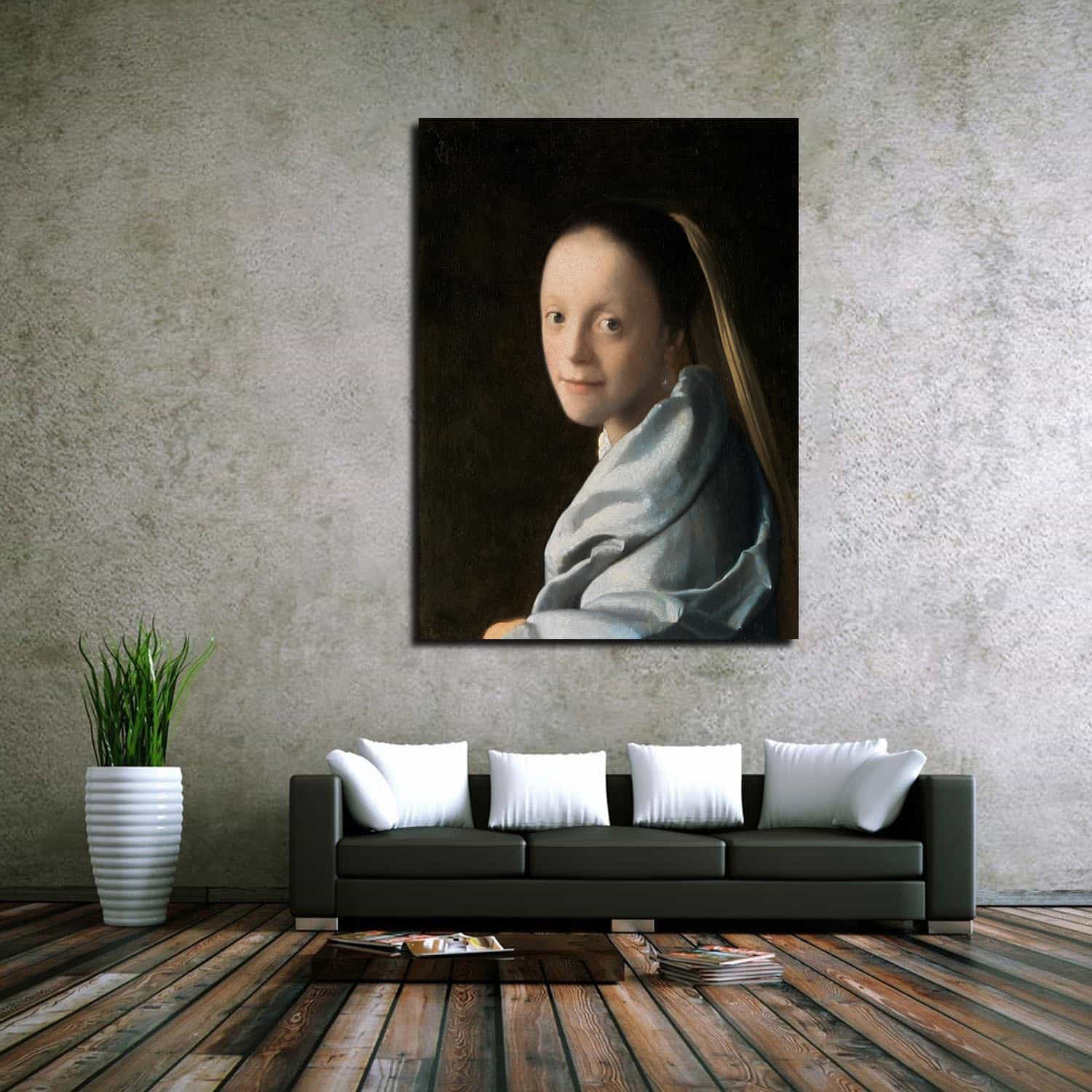 Study of a Young Woman Canvas Art