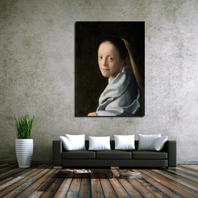 Study of a Young Woman Canvas Art