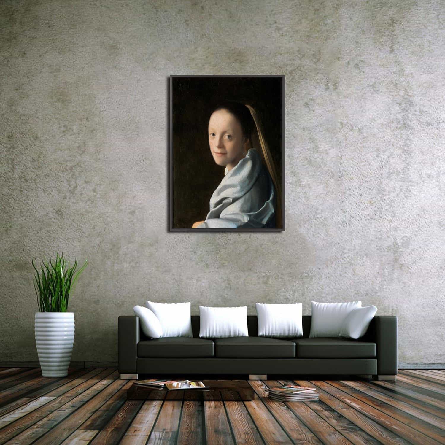 Study of a Young Woman Canvas Art