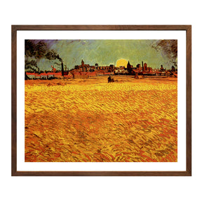 Vincent Van Gogh Sunset Wheat Fields Maries Wall Art Van Gogh Poster