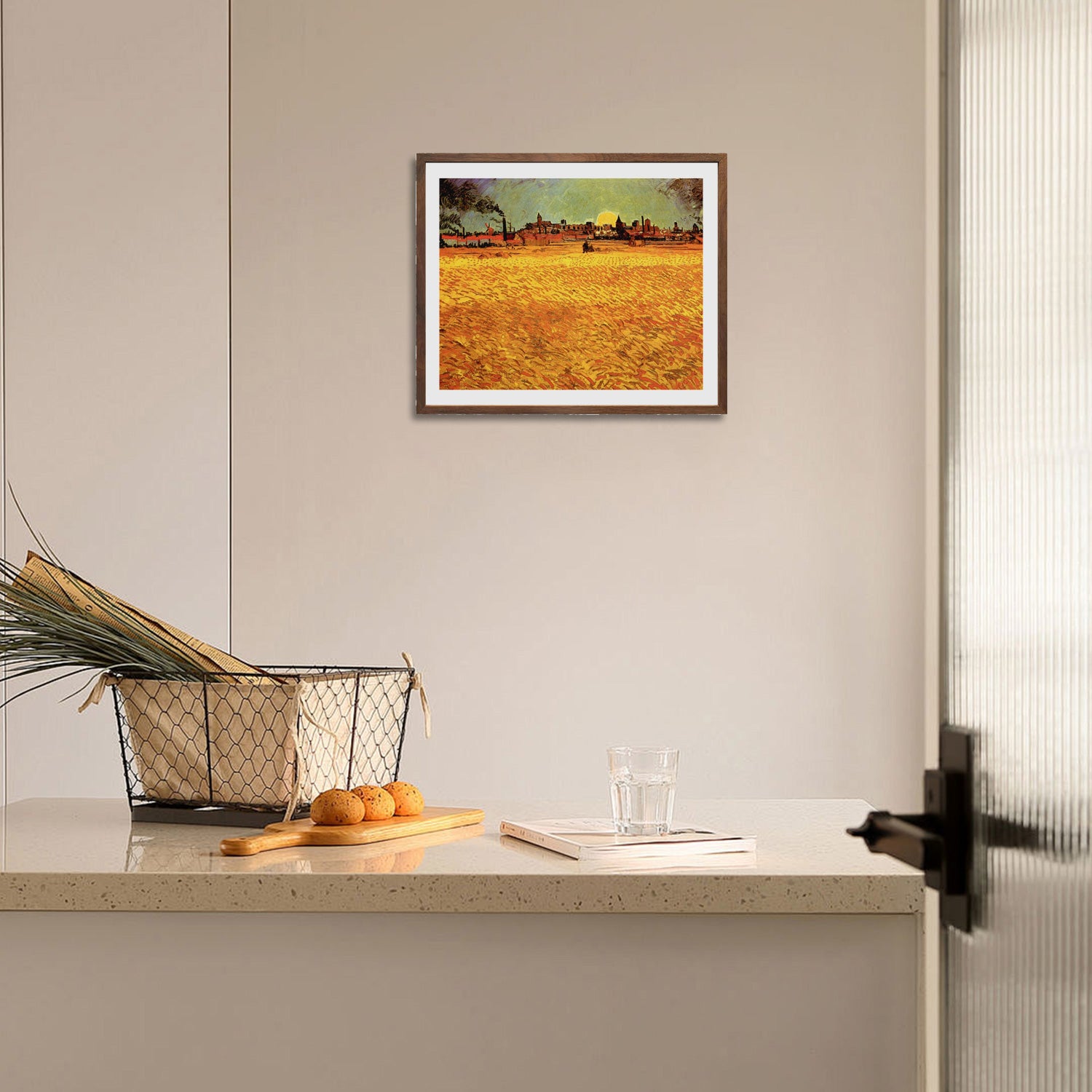 Vincent Van Gogh Sunset Wheat Fields Maries Wall Art Van Gogh Poster