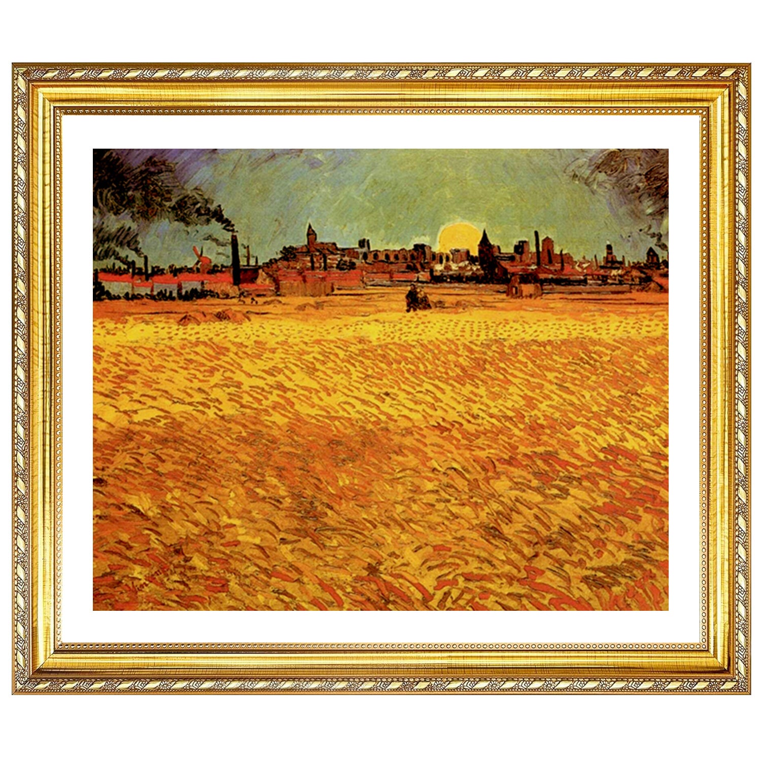 Vincent Van Gogh Sunset Wheat Fields Maries Wall Art Van Gogh Poster