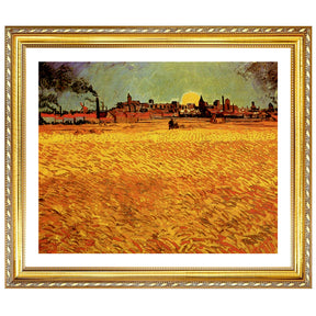 Vincent Van Gogh Sunset Wheat Fields Maries Wall Art Van Gogh Poster
