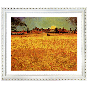 Vincent Van Gogh Sunset Wheat Fields Maries Wall Art Van Gogh Poster