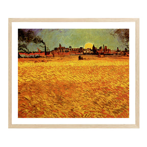 Vincent Van Gogh Sunset Wheat Fields Maries Wall Art Van Gogh Poster