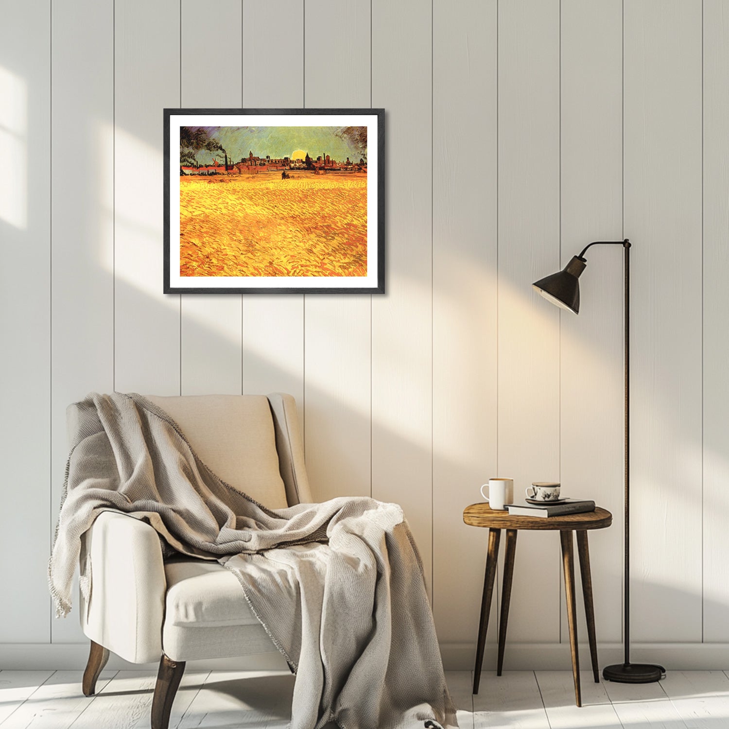 Vincent Van Gogh Sunset Wheat Fields Maries Wall Art Van Gogh Poster