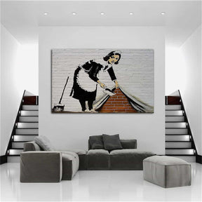 Sweep It Under Carpet Canvas Art