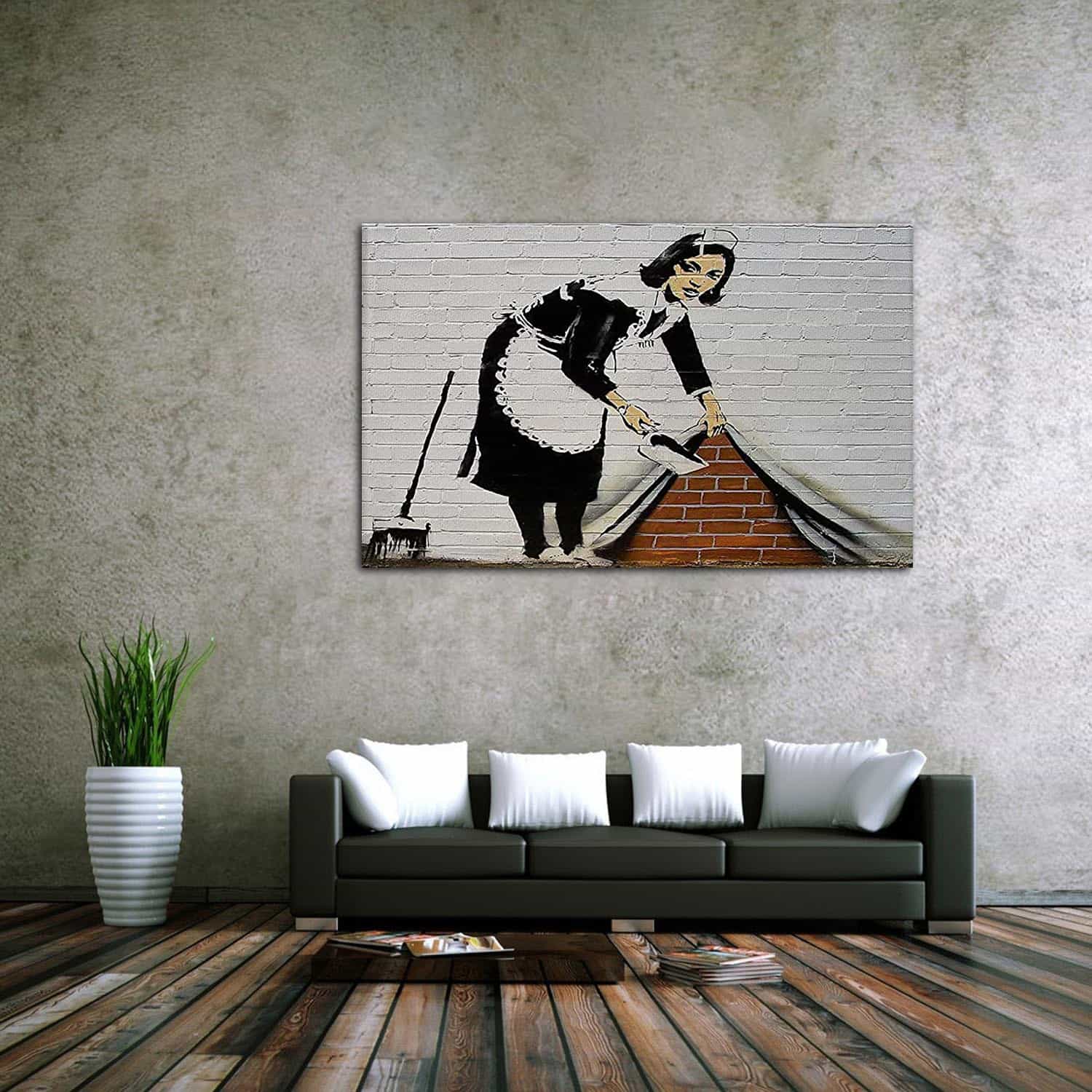 Sweep It Under Carpet Canvas Art