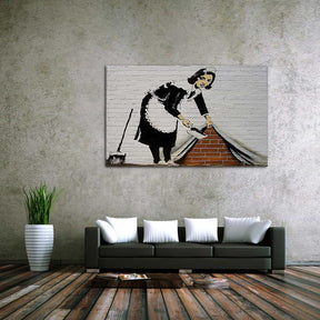 Sweep It Under Carpet Canvas Art