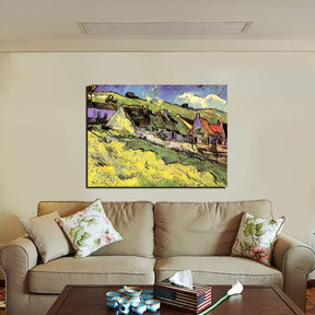 Thatched Cottages Canvas Art