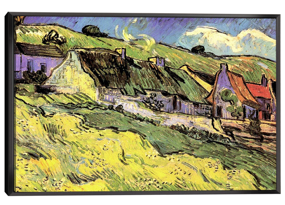 Thatched Cottages Canvas Art