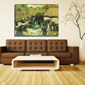 Thatched Cottages in Jorgus Canvas Art