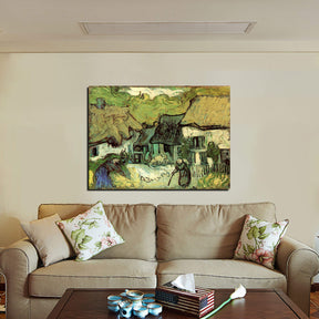 Thatched Cottages in Jorgus Canvas Art